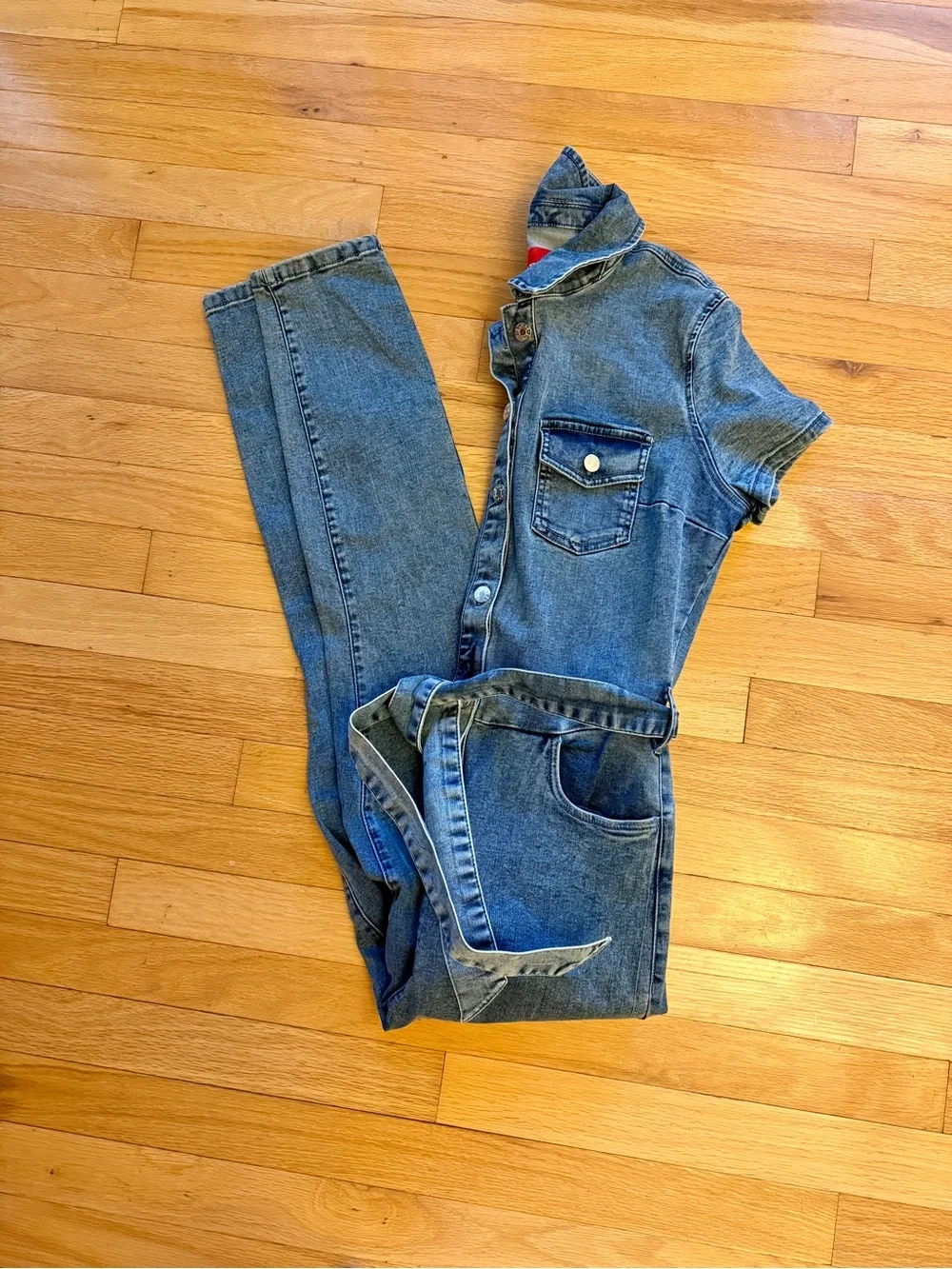 Guess Denim Women’s Maggie Overalls Jumpsuit NWT size S - Picture 9 of 11